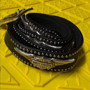 Harley-Davidson Black Leather Belt